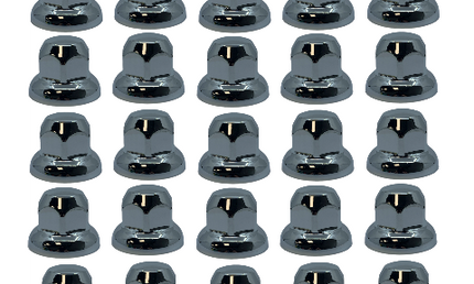 Wheel Nut Covers: Chrome Low 32mm (20)