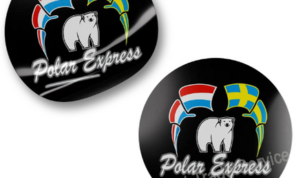 Sticker Set: Polar Express Flags