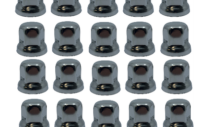 Wheel Nut Covers: Stainless Low 33mm (20)