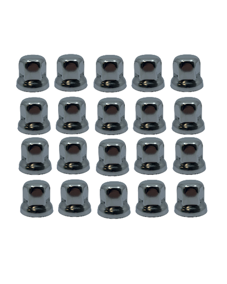 Wheel Nut Covers: Stainless Low 33mm (20)