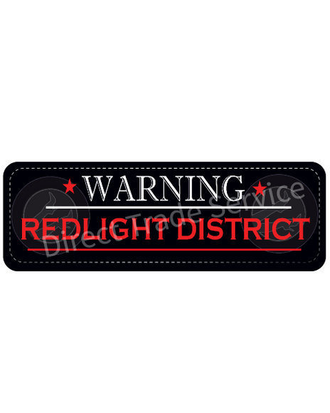 Dashboard Mat: Red Light District Be Aware