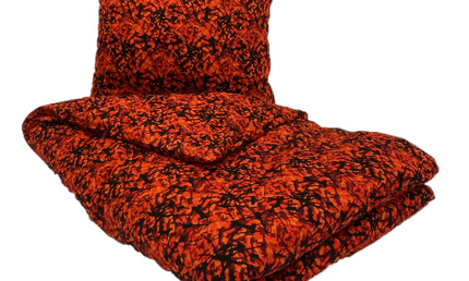 Danish Pluche: European Single Bed Cover Set - Red