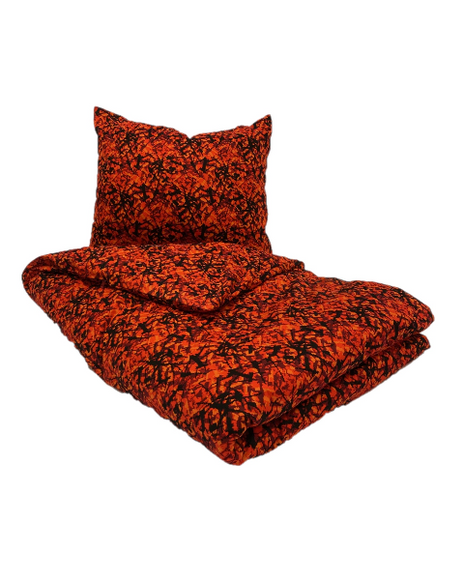 Danish Pluche: European Single Bed Cover Set - Red