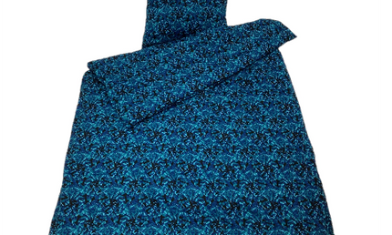 Danish Pluche: European Single Bed Sheets - Blue