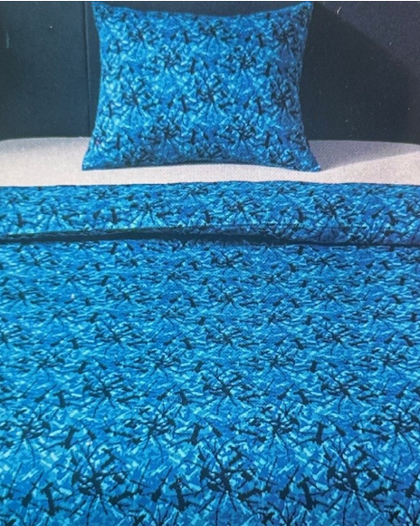 Danish Pluche: European Single Bed Sheets - Blue