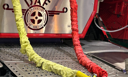 Air Hose Protective Sleeve: Red