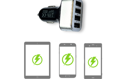 4 Port USB Multi Charger 12-24V
