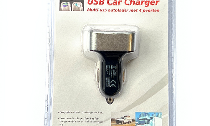 4 Port USB Multi Charger 12-24V