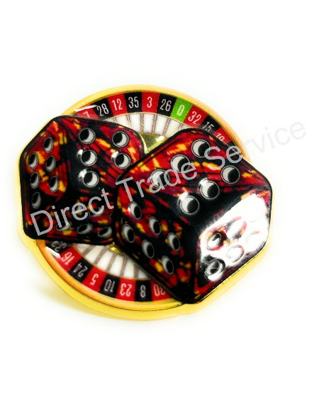 Pin: Danish Pluche Dice - Red