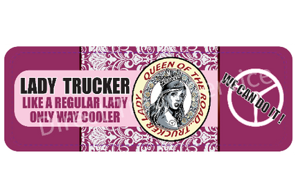 Dashboard Mat: Queen of The Road (Purple)