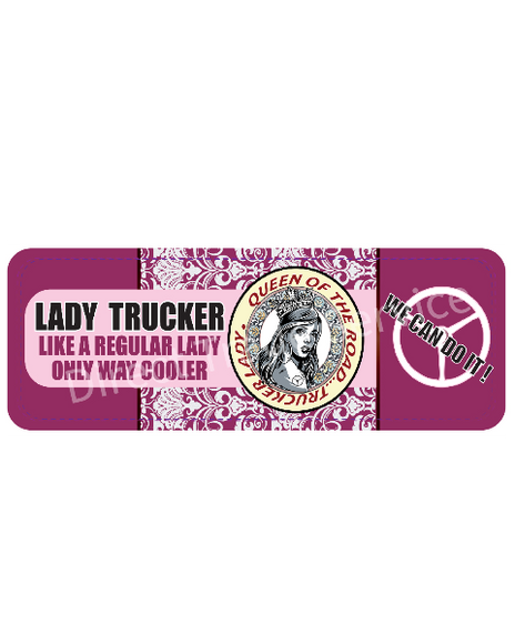 Dashboard Mat: Queen of The Road (Purple)