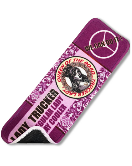 Dashboard Mat: Queen of The Road (Purple)