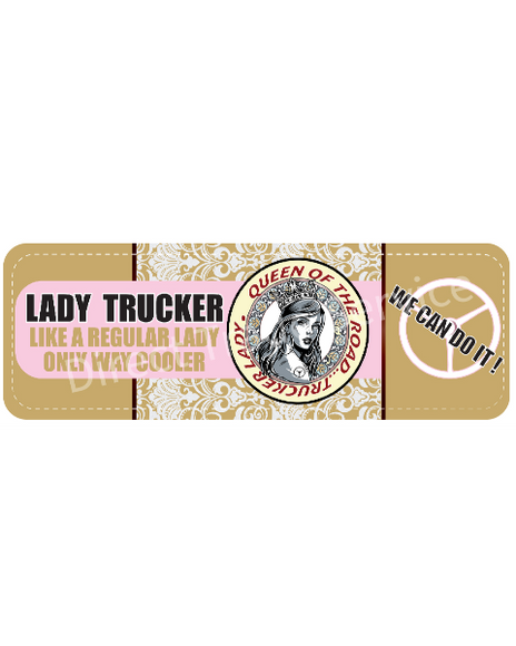 Dashboard Mat: Queen of The Road (Beige)