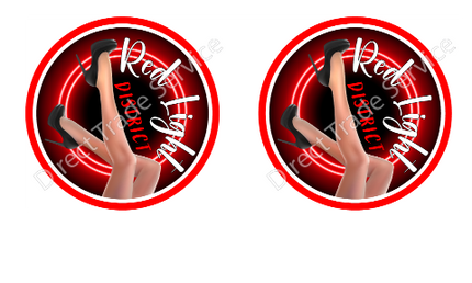 Sticker Set: Red Light District "Black Heels"