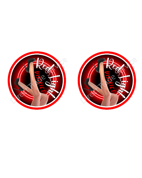 Sticker Set: Red Light District "Black Heels"