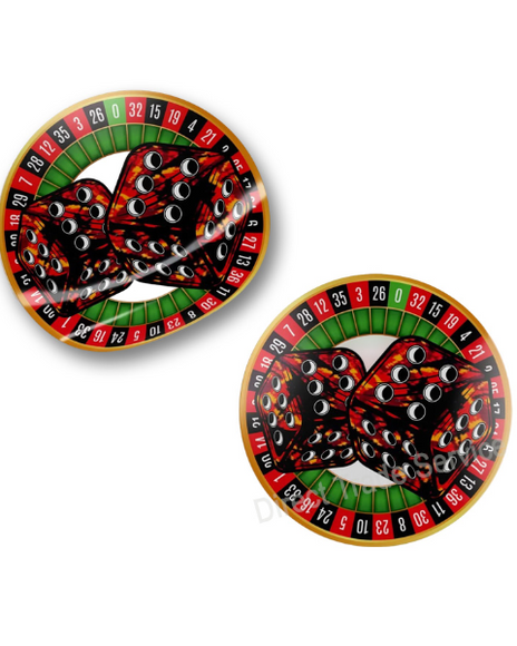 Sticker Set: Danish Pluche Dice - Red