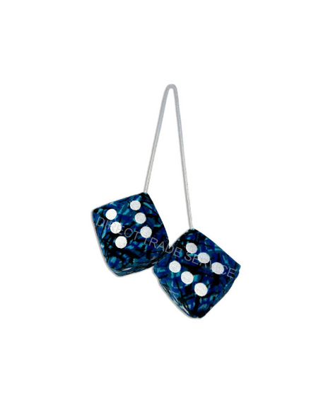 Danish Pluche: Dice Blue Small