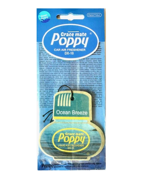 Gracemate Poppy Card Air Fresheners
