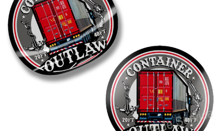 Sticker Set: Container Outlaw - Red