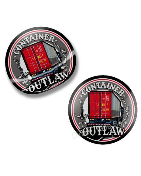 Sticker Set: Container Outlaw - Red