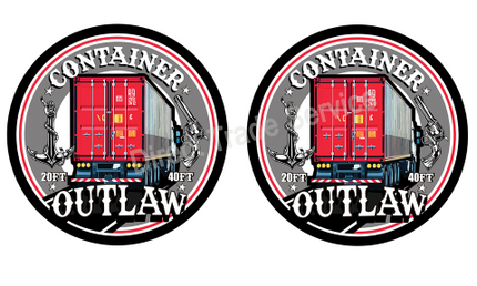 Sticker Set: Container Outlaw - Red
