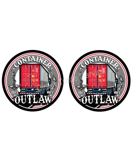 Sticker Set: Container Outlaw - Red