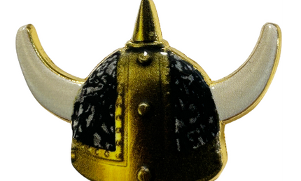 Pin: Viking Hat DP Grey