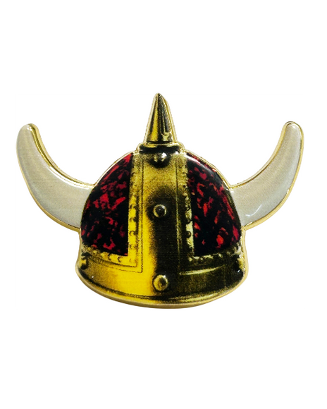 Pin: Viking Hat DP Red