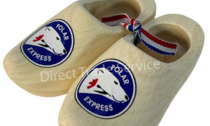 Mini Wooden Clogs: Polar Express