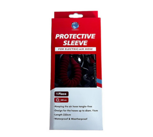 Air Hose Protective Sleeve: Red