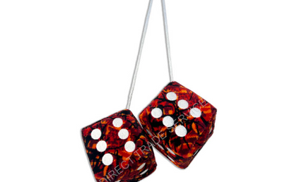 Danish Pluche: Dice Red Small