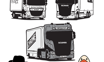 CHROME: Lorry Sticker Pack