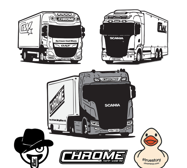CHROME: Lorry Sticker Pack