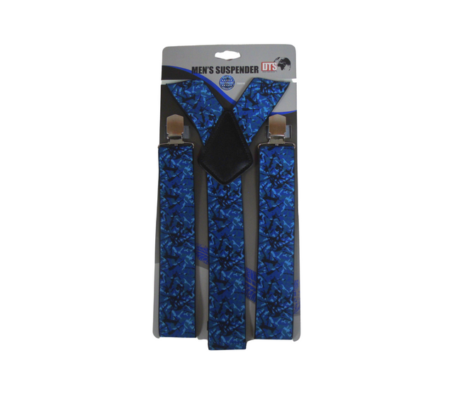 Danish Pluche: Men's Suspenders Blue