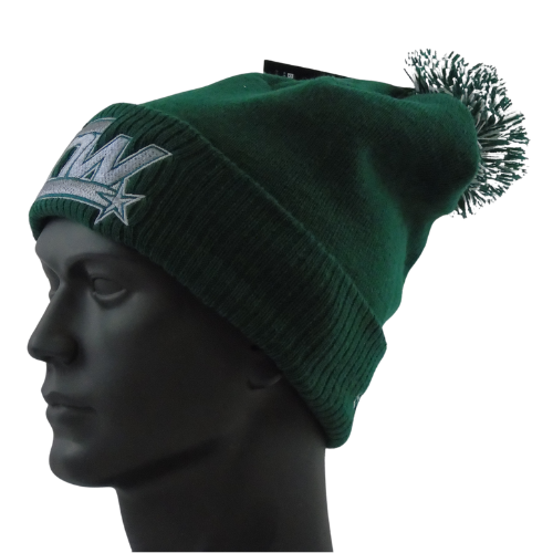 Green shops bobble hat