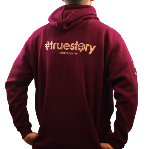 CHROME: Burgundy Hoodie