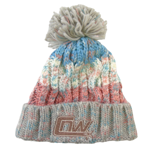 CHROME: Limited Edition Bobble Hat - Blue/Cream/Pink