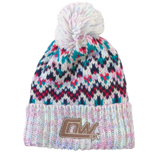 CHROME: Limited Edition Bobble Hat - Pink/White