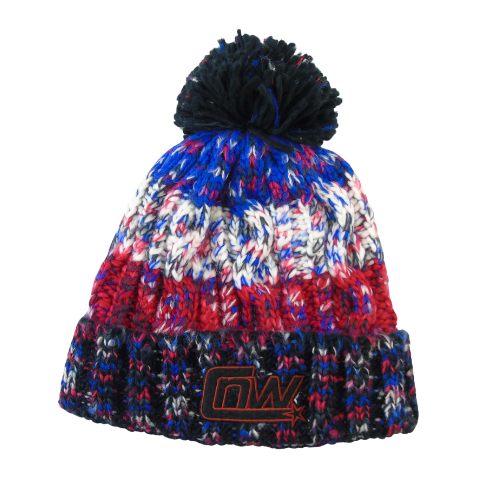 CHROME: Limited Edition Bobble Hat - Blue/Red