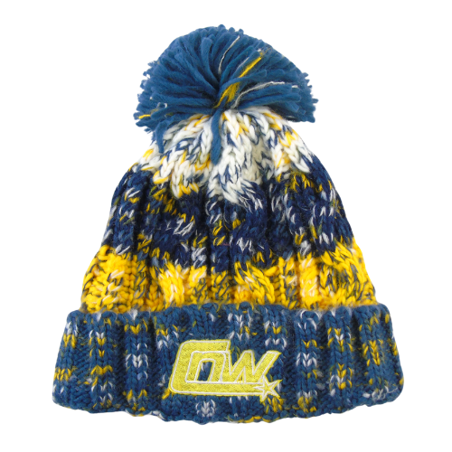 CHROME: Limited Edition Bobble Hat - Blue/White/Yellow